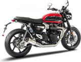 Sistema De Escape Completo Sin Catalizador Y Sin Homologación Acústica Sp Acero Copa Carbono - Zard Compatible Con Triumph Speed Twin 1200 (2019-2023)