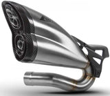 Tubo De Escape Sin Homologación Acústica Acero Copa Carbono - Zard Compatible Con Triumph Rocket Iii (2021-2023)