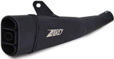 Tubo De Escape Sin Homologación Acústica Short Acero Negro - Zard Compatible Con Triumph Street Triple 675 (2013-2016)