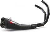 Sistema De Escape Completo Sin Catalizador Y Sin Homologación Acústica Acero Negro Copa Carbono - Zard Compatible Con Yamaha Xsr 700 (2014-2023)