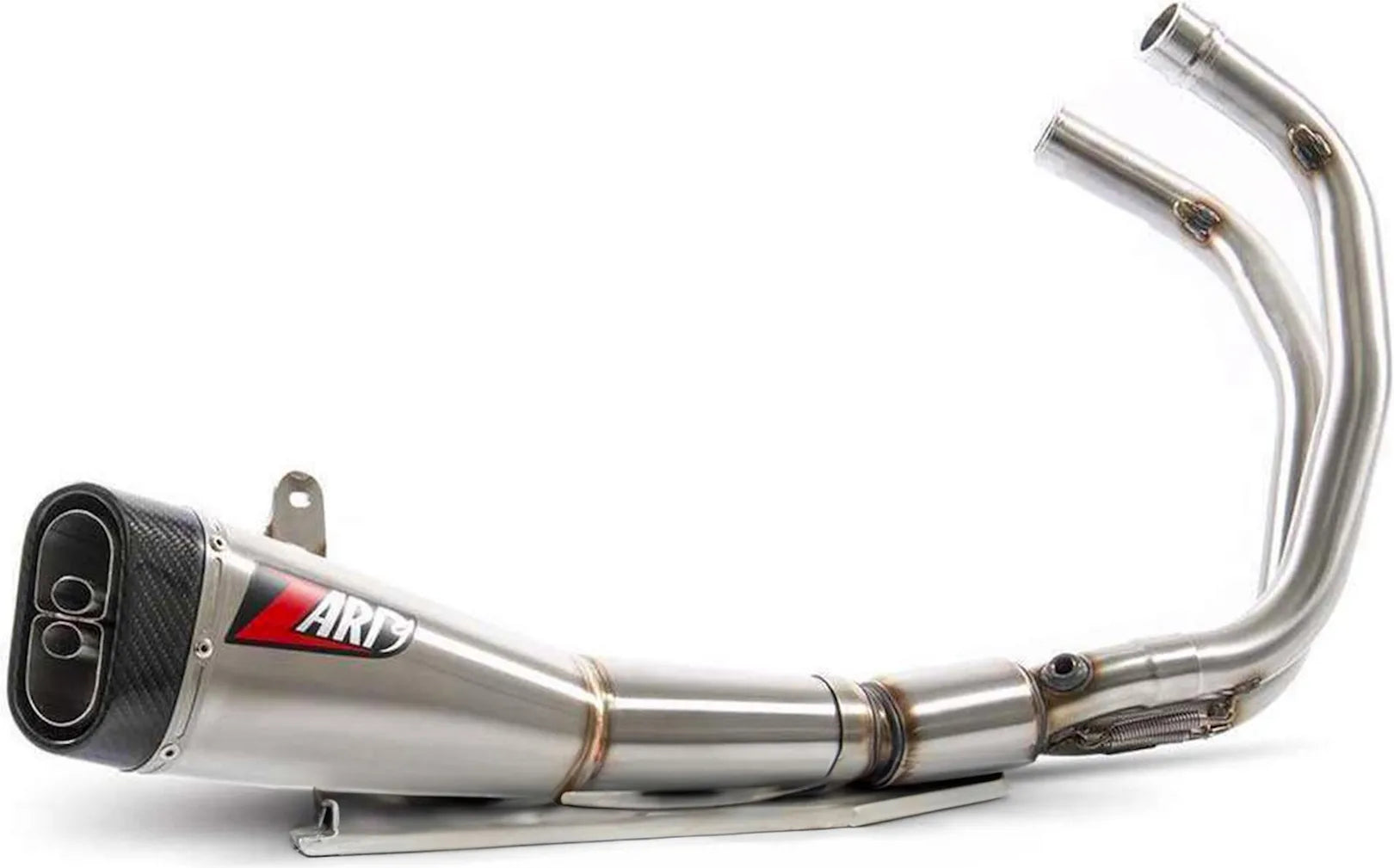 Sistema De Escape Completo Sin Catalizador Y Sin Homologación Acústica Acero Copa Carbono - Zard Compatible Con Yamaha Xsr 700 (2014-2023)
