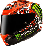 Casco Integral Para Moto Hjc Rpha 12 P.I.M. Evo (Carbon-Aramid/Fiberglass/Natural Fiber) Mc1 Quartararo Replica Ii Talla 08 M