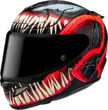 Casco Integral Para Moto Hjc Rpha 12 P.I.M. Evo (Carbon-Aramid/Fiberglass/Natural Fiber) Mc1Sf Venom 3 Marvel Talla 08 M