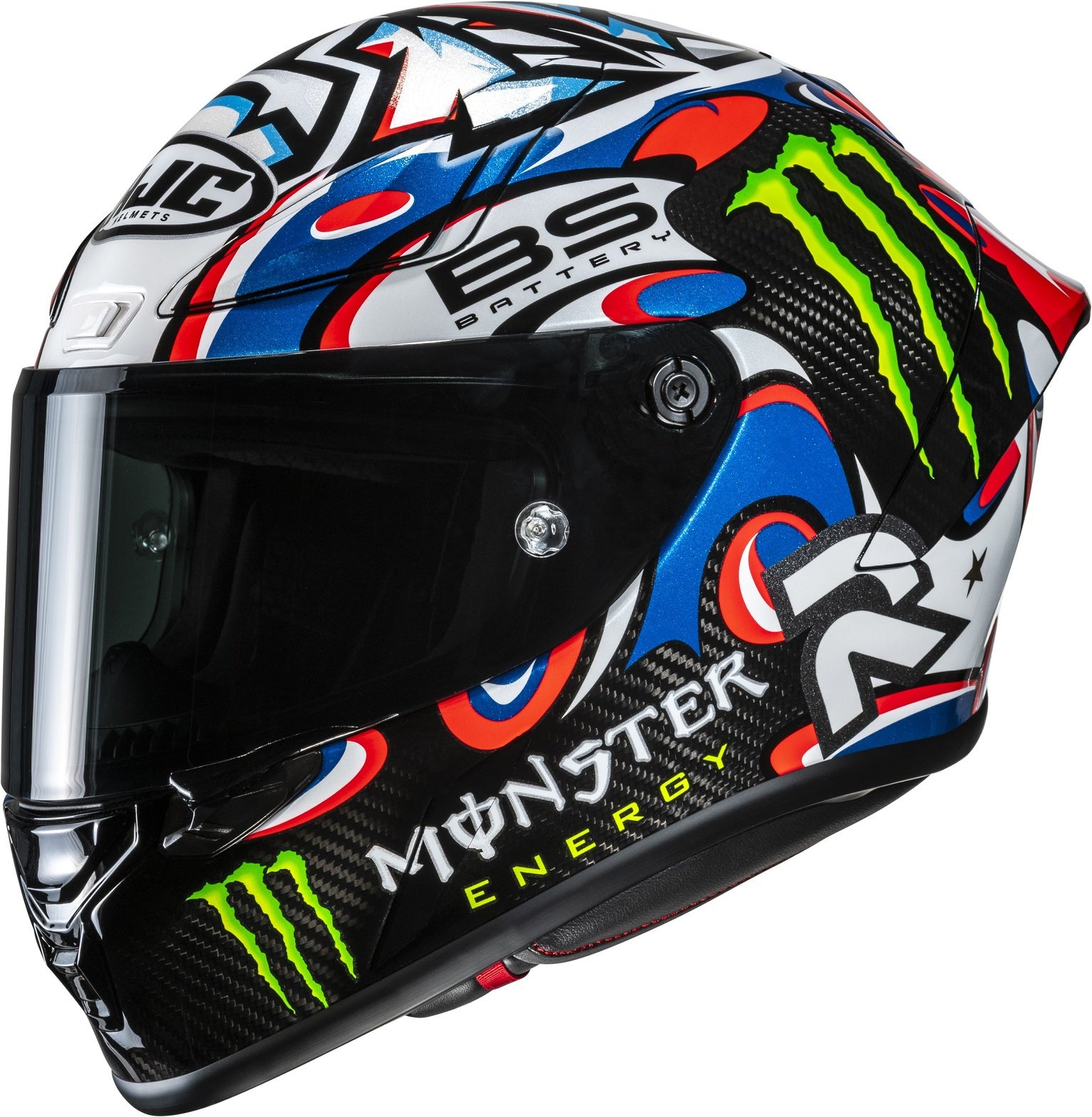 Full-Face Motorcycle Helmet Hjc Rpha 1 V2 Carbon P.I.M. Plus (Carbon/Aramid/Glass Fiber) Mc21 Quartararo Le Mans 3 Size 06 Xs