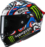 Full-Face Motorcycle Helmet Hjc Rpha 1 V2 Carbon P.I.M. Plus (Carbon/Aramid/Glass Fiber) Mc21 Quartararo Le Mans 3 Size 06 Xs