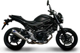 Tubo De Escape Con Homologación Acústica Relevance Acero Inox Copa Carbono - Termignoni Compatible Con Suzuki Sv 650 (2016-2019)