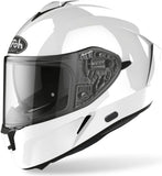 Casco Integral Para Moto Airoh Spark 2 - Sp214 Thermoplastic Hrt Blanco Gloss Color Talla Xs