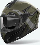 Casco Integral Para Moto Airoh Spark 2 - Sp2D70 Thermoplastic Hrt Verde Militar Mate Dart Talla M
