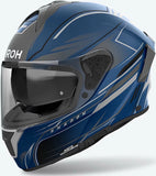 Casco Integral Para Moto Airoh Spark 2 - Sp2Sh18 Thermoplastic Hrt Azul Mate Shadow Talla L