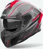 Casco Integral Para Moto Airoh Spark 2 - Sp2Sh55 Thermoplastic Hrt Rojo Gloss Shadow Talla Xxl