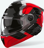 Casco Modular Para Moto Airoh Specktre - Specg55 Thermoplastic Hrt Rojo Gloss Groove Talla Xl