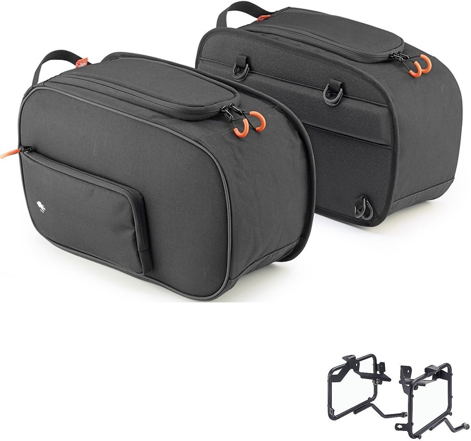 Side Bags St105 + Side Bags Holder - Kappa Moto Compatible With Triumph Street Triple 675 (2007-2012)