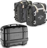 Trekker Canyon Black Top Case + Side Bags - 103 Lt Trekker Canyon Technopolymer - Givi Compatible With Yamaha Mt-07 (2021-2024)