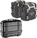 Baúl + Alforjas Laterales Trekker Canyon Negro 103 Lt Trekker Canyon Plastico - Givi Compatible Con Honda Nc 700 X (2012-2013)
