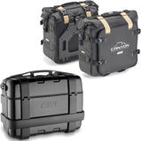 Baúl + Alforjas Laterales Trekker Canyon Negro 83 Lt Trekker Canyon Plastico - Givi Compatible Con Honda Cb 650 R (2021-2023)