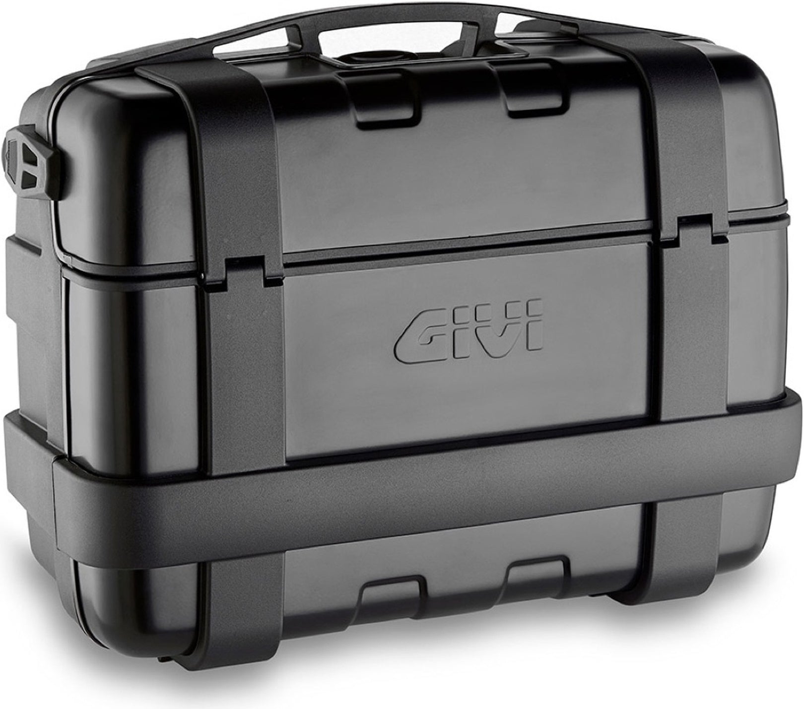 Monokey Trekker Black Aluminium Top Case - 33 Lt Trekker Aluminium - Givi Compatible With Moto Guzzi V7 850 Special (2021-2024)