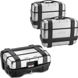 Baúl + Maletas Laterales Trekker 99 Lt Trekker Aluminio - Givi Compatible Con Honda Nc 750 X - Dct (2014-2015)