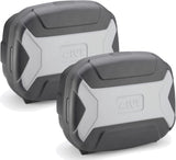 Monokey Trekker Lite Gray Side Cases - 70 Lt Trekker Lite Technopolymer - Givi Compatible With Triumph Tiger 800 - Xc - Xr (2011-2017)