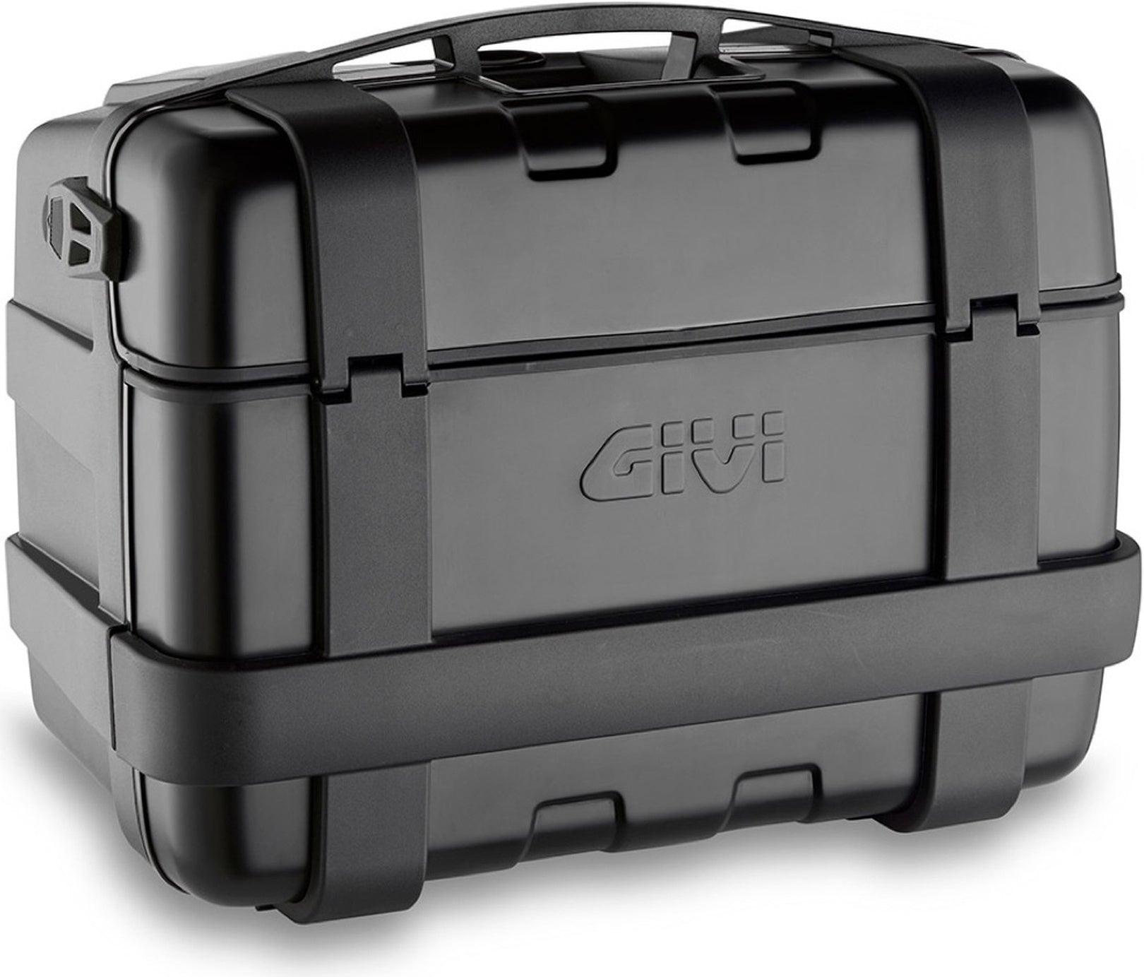 Monokey Trekker Black Aluminium Top Case - 46 Lt 6Kg Trekker Aluminium - Givi Compatible With Moto Guzzi V85 Tt (2019-2023)