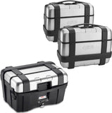 Baúl + Maletas Laterales Trekker 138 Lt Trekker Aluminio - Givi Compatible Con Honda Cb 500 X (2019-2023)