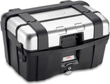 Monokey Trekker Aluminium Top Case - 46 Lt Trekker Aluminium - Givi Compatible With Honda Forza 750 (2021-2024)