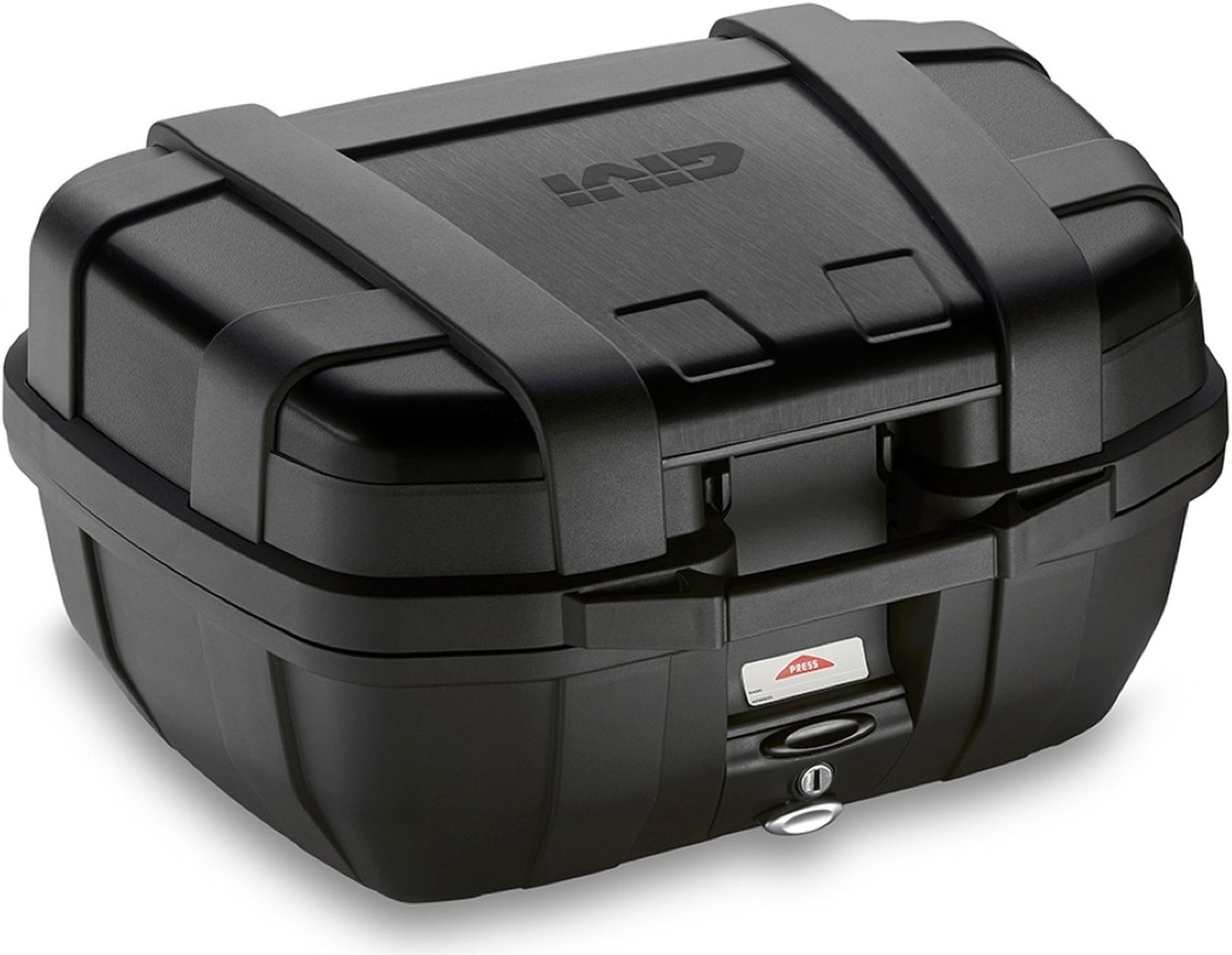 Monokey Trekker Lite Black Top Case - 52 Lt Trekker Lite Technopolymer - Givi Compatible With Sym Max Sym 400 (2021-2024)