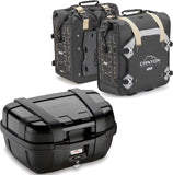 Baúl + Alforjas Laterales Trekker Canyon Negro 122 Lt Trekker Canyon Plastico - Givi Compatible Con Honda Cb 650 R (2024)