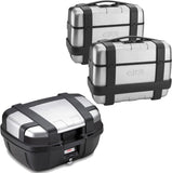 Baúl + Maletas Laterales Trekker 144 Lt Trekker Aluminio - Givi Compatible Con Honda Crf 1000 L Africa Twin Adventure Sports (2018-2019)