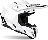 Casco Off-Road Para Moto Airoh Twist 3 - Tw314 Thermoplastic Hrt Blanco Gloss Color Talla Xl