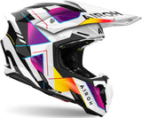 Casco Off-Road Para Moto Airoh Twist 3 - Tw3R38 Thermoplastic Hrt Gloss Rainbow Talla L