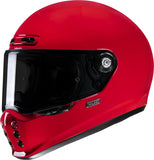 Casco Integral Para Moto Hjc V10 Advanced Fiberglass Composite Rojo Intenso Talla 09 L