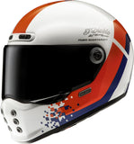 Casco Integral Para Moto Hjc V10 Advanced Fiberglass Composite Mc21 Fq20 Retro Talla 06 Xs
