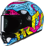 Casco Integral Para Moto Hjc V10 Advanced Fiberglass Composite Mc28 Squeeze Talla 09 L