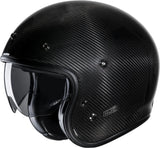 Casco Urban Para Moto Hjc V31 Carbon Carbon Fiber Negro Talla 07 S