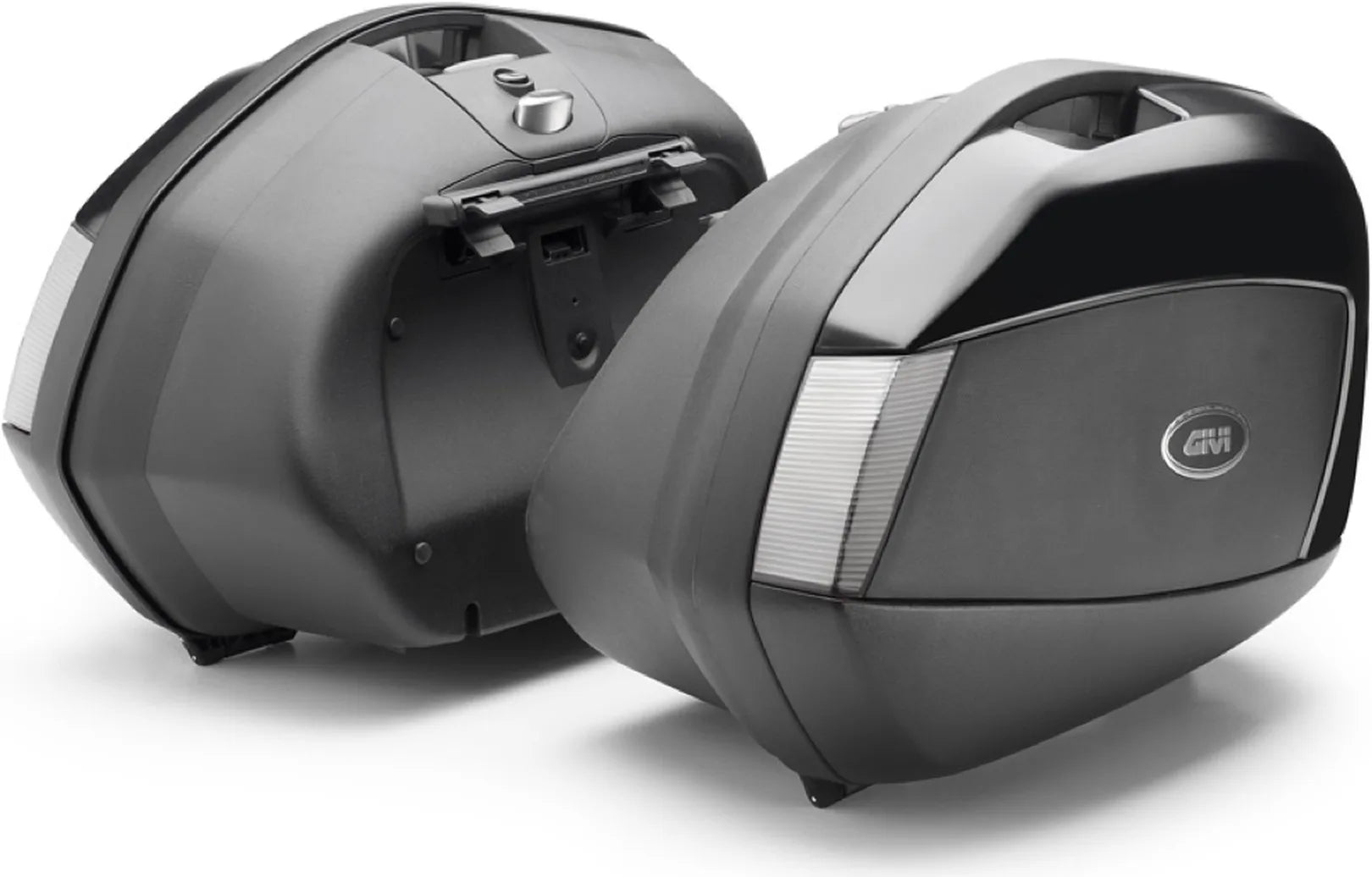 Maletas Laterales Monokey Side Negro Tech 70 Lt Plastico - Givi Compatible Con Suzuki Dl 650 V-Strom (2017-2024)