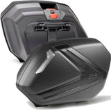 Maletas Laterales Monokey Side Carbon Look Tech 74 Lt Plastico - Givi Compatible Con Honda Nc 750 S (2016-2020)