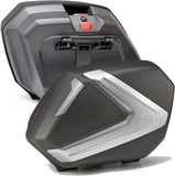 Monokey Side Silver Tech Side Cases - 74 Lt Technopolymer - Givi Compatible With Suzuki V-Strom 1050 - Se (2020-2024)