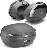 Baúl + Maletas Laterales Arena Negro Tech 110 Lt Arena Plastico - Givi Compatible Con Honda Nc 750 X (2016-2020)