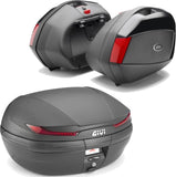Arena Black Top Case + Side Cases - 110 Lt Arena Technopolymer - Givi Compatible With Yamaha Fz-6 - Fazer (2004-2006)