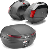 Baúl + Maletas Laterales Arena Negro 110 Lt Arena Plastico - Givi Compatible Con Honda Cbf 500 (2004-2012)