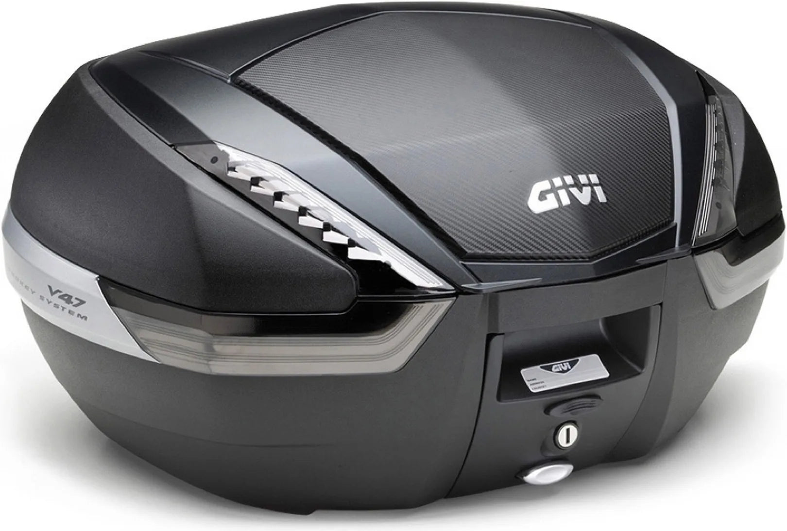 Baúl Monokey Carbon Look Tech 47 Lt 6Kg Plastico - Givi Compatible Con Ktm 1290 Super Adventure R (2017-2020)