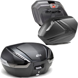 Baúl + Maletas Laterales Carbon Look Tech 121 Lt Plastico - Givi Compatible Con Honda Nc 750 S (2016-2020)