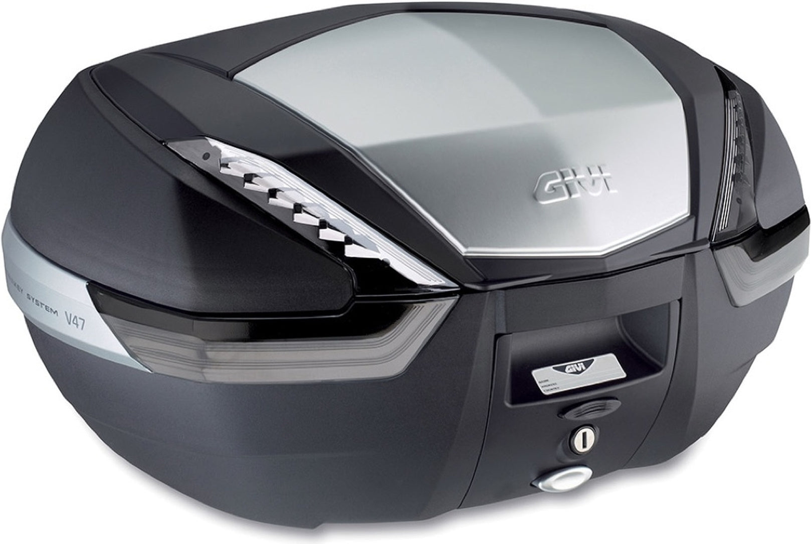Monokey Silver Tech Top Case - 47 Lt Technopolymer - Givi Compatible With Niu Nqix 150 - 300 (2025)