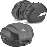 Black Top Case + Side Bags - 84 Lt Technopolymer - Givi Compatible With Yamaha Mt-07 (2018-2020)