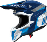 Casco Off-Road Para Moto Airoh Wraaap - Wrac18 Thermoplastic Hrt Azul Gloss Conquer Talla Xxs