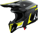 Casco Off-Road Para Moto Airoh Wraaap - Wrac31 Thermoplastic Hrt Amarillo Mate Conquer Talla Xxs