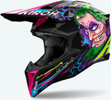 Casco Off-Road Para Moto Airoh Wraaap - Wram17 Thermoplastic Hrt Gloss Music Talla S
