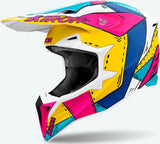 Casco Off-Road Para Moto Airoh Wraaap - Wrap54 Thermoplastic Hrt Mate Paint Talla L