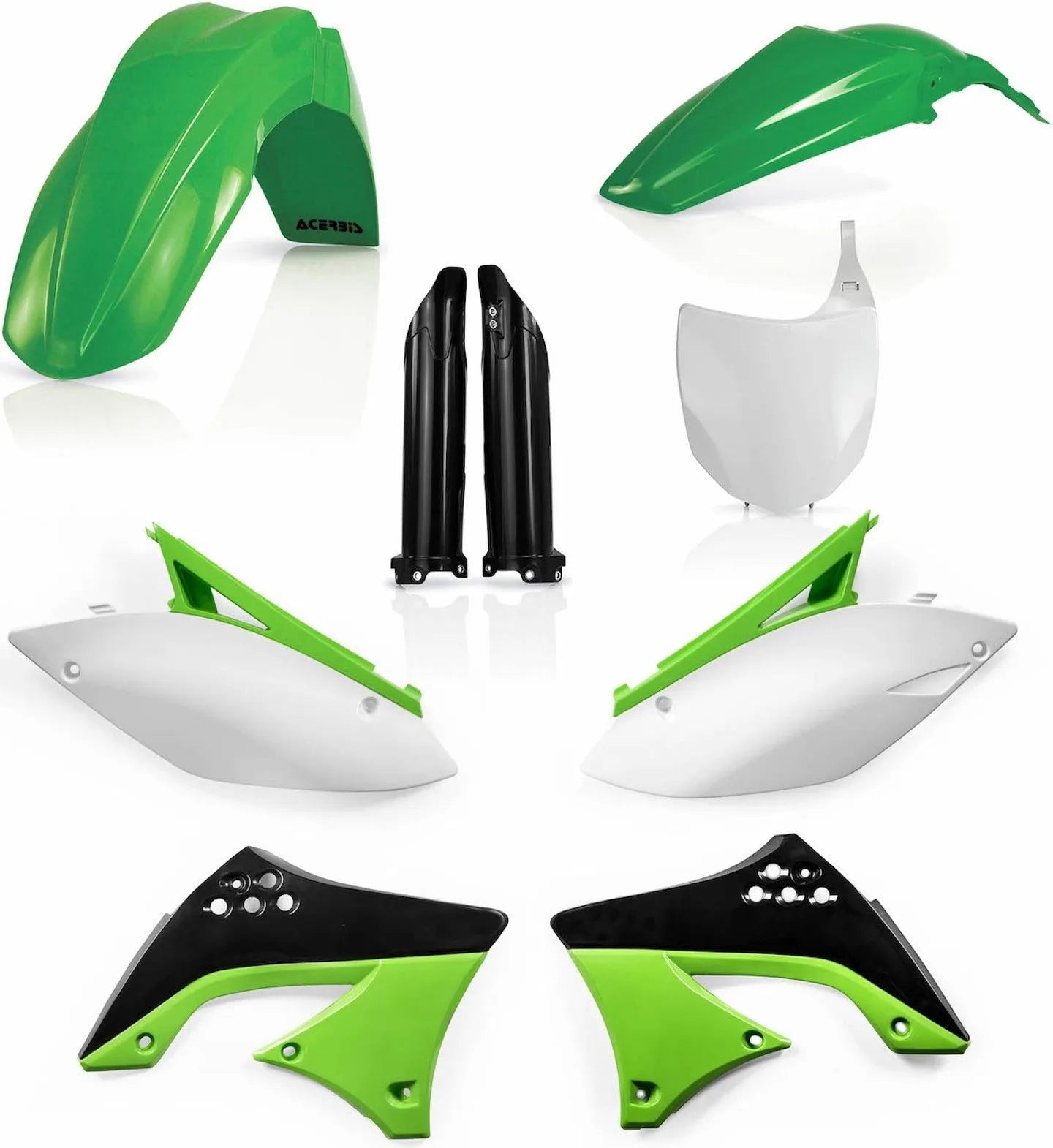Kit Plastico Completo - Acerbis Compatible Con Kawasaki Kx 450 F (2009-2011)