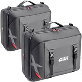 Monokey Black Side Cases - 66 Lt Nylon - Givi Compatible With Aprilia Tuareg 660 (2021-2024)